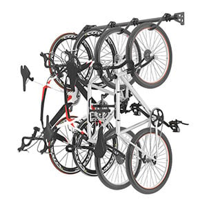Wall Mounted Bike Rack (4 Bikes)