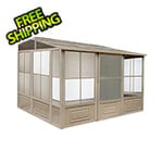 Gazebo Penguin 10 ft. x 12 ft. Florence Solarium with Metal Roof (Sand)