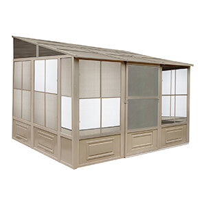 10 ft. x 12 ft. Florence Solarium with Metal Roof (Sand)