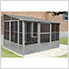 10 ft. x 12 ft. Florence Solarium with Metal Roof (Slate Gray)