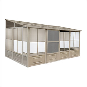 10 ft. x 16 ft. Florence Solarium with Metal Roof (Sand)