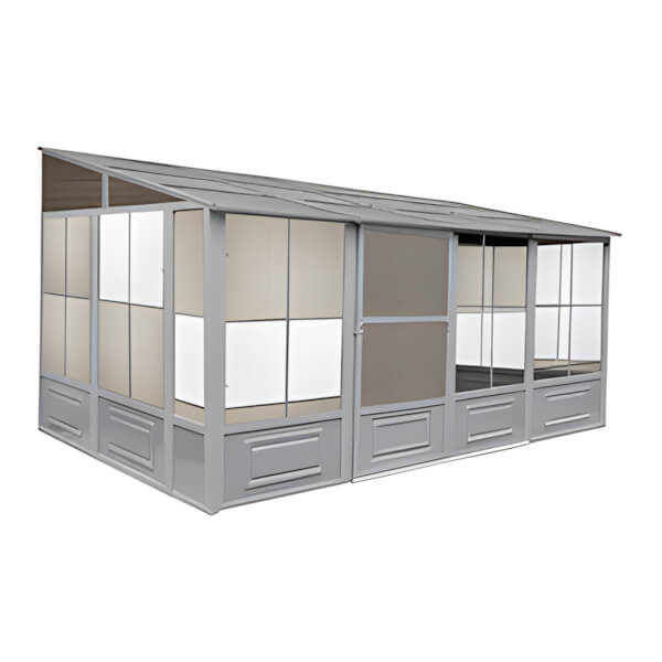 10 ft. x 16 ft. Florence Solarium with Metal Roof (Slate Gray)