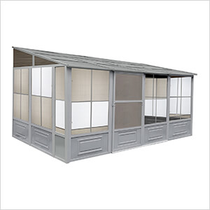 10 ft. x 16 ft. Florence Solarium with Metal Roof (Slate Gray)