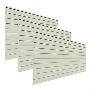 8' x 4' PVC Wall Panels and Trims (3-Pack Sandstone)