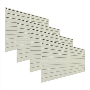 8' x 4' PVC Wall Panels and Trims (4-Pack Sandstone)