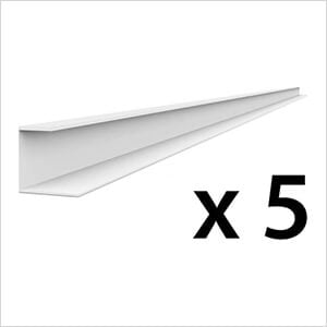 8 ft. PROCORE PVC Slatwall Side Trim (5-Pack)