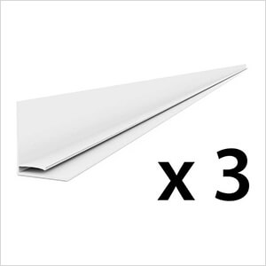 8 ft. PROCORE PVC Slatwall Top Trim (3-Pack)