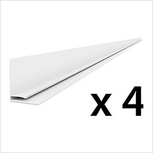 8 ft. PROCORE PVC Slatwall Top Trim (4-Pack)