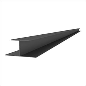 2 x 96" PVC Slatwall H Trim (Charcoal)