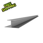 Proslat 2 x 96" PVC Slatwall H Trim (Light Gray)