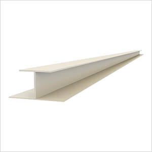 2 x 96" PVC Slatwall H Trim (Sandstone)