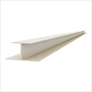 3 x 96" PVC Slatwall H Trim (Sandstone)