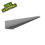 Proslat 2 x 96" PVC Slatwall J Trim (Light Gray)