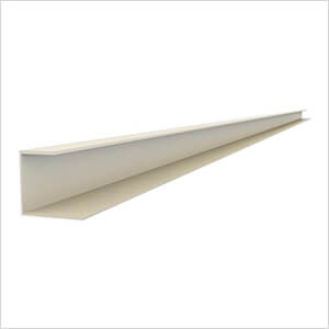 2 x 96" PVC Slatwall J Trim (Sandstone)