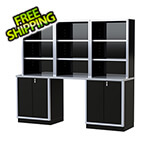 Moduline Pro II 8-Foot Signature Black Aluminum Garage Cabinet System