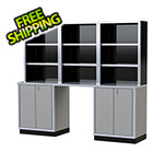 Moduline Pro II 8-Foot Light Gray Aluminum Garage Cabinet System