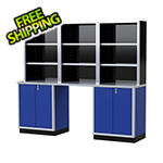 Moduline Pro II 8-Foot Moduline Blue Aluminum Garage Cabinet System