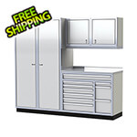 Moduline Pro II 8-Foot White Aluminum Garage Cabinet System