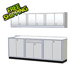 Moduline Pro II 9-Foot White Aluminum Garage Cabinet System