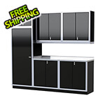 Moduline Pro II 8-Foot / 8-Inch Signature Black Aluminum Garage Cabinet System