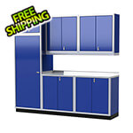 Moduline Pro II 8-Foot / 8-Inch Moduline Blue Garage Cabinet System