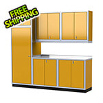 Moduline Pro II 8-Foot / 8-Inch Yellow Garage Cabinet System