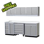 Moduline Pro II 8-Foot / 8-Inch Light Gray Aluminum Garage Cabinet System
