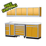Moduline Pro II 8-Foot / 8-Inch Yellow Aluminum Garage Cabinet System