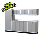 Moduline Pro II 10-Foot Light Gray Aluminum Garage Cabinet System