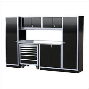 Pro II 10-Foot Signature Black Aluminum Garage Cabinet System