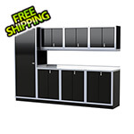 Moduline Pro II 10-Foot Signature Black Aluminum Garage Cabinet System