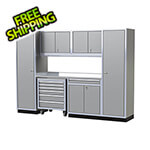 Moduline Pro II 10-Foot Light Gray Aluminum Garage Cabinet System
