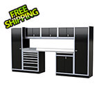 Moduline Pro II 12-Foot Signature Black Aluminum Garage Cabinet System