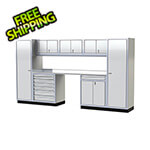Moduline Pro II 12-Foot White Aluminum Garage Cabinet System