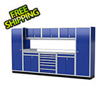 Moduline Pro II 12-Foot Moduline Blue Aluminum Garage Cabinet System