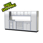 Moduline Pro II 12-Foot White Aluminum Garage Cabinet System