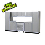 Moduline Pro II 12-Foot Light Gray Aluminum Garage Cabinet System