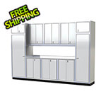 Moduline Pro II 12-Foot White Aluminum Garage Cabinet System