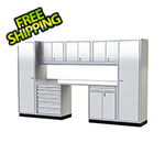Moduline Pro II 12-Foot White Aluminum Garage Cabinet System