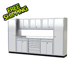 Moduline Pro II 12-Foot White Aluminum Garage Cabinet System