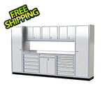 Moduline Pro II 12-Foot White Aluminum Garage Cabinet System