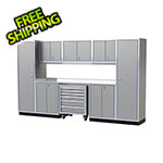 Moduline Pro II 12-Foot Light Gray Aluminum Garage Cabinet System