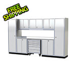 Moduline Pro II 12-Foot White Aluminum Garage Cabinet System