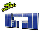 Moduline Pro II 16-Foot Moduline Blue Aluminum Garage Cabinet System