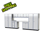 Moduline Pro II 16-Foot White Aluminum Garage Cabinet System