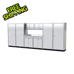 Moduline Pro II 16-Foot White Aluminum Garage Cabinet System