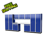 Moduline Pro II 16-Foot Moduline Blue Aluminum Garage Cabinet System
