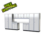 Moduline Pro II 16-Foot White Aluminum Garage Cabinet System