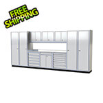 Moduline Pro II 16-Foot White Aluminum Garage Cabinet System