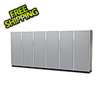 Moduline Pro II 16-Foot Light Gray Aluminum Garage Cabinet System